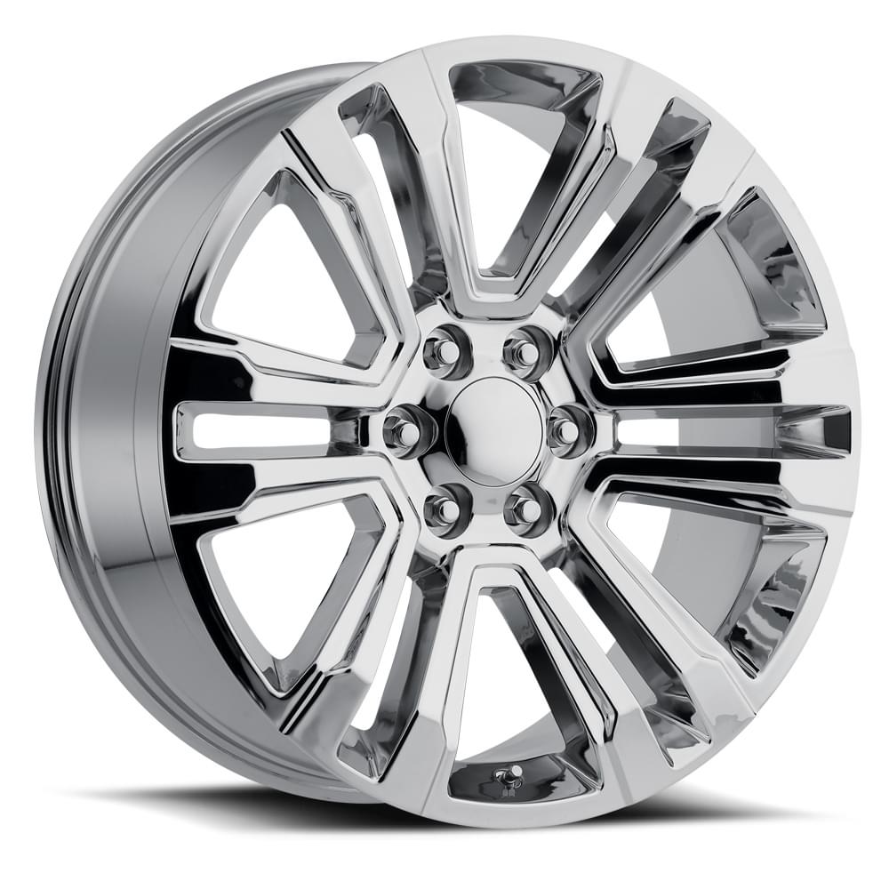 22X9 6X5.5 +24 HB 78.1 2017 GMC DENALI CHROME WITH CAP-SR1 Performance
