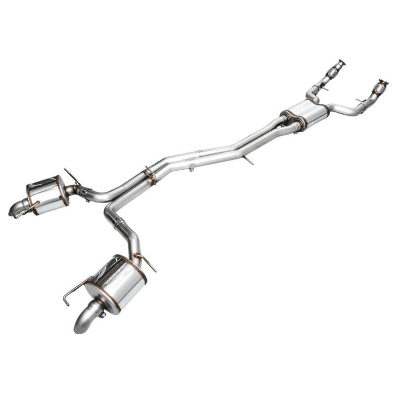 AWE Audi 2019-2023 C8 A6/A7 3.0T Touring Edition Cat-back Exhaust- Turn Downs-SR1 Performance