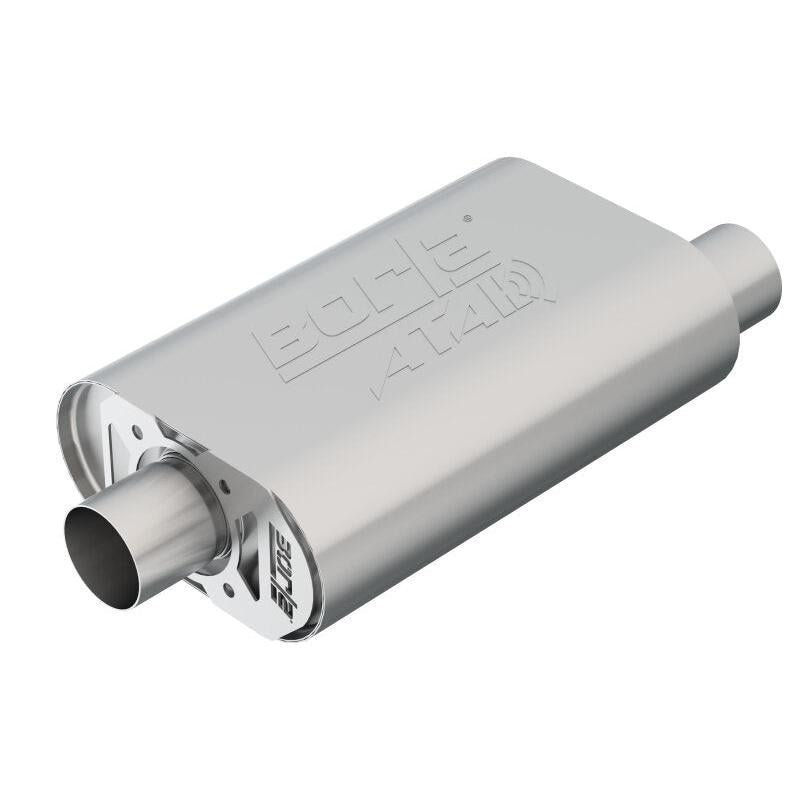 Borla CrateMuffler SBC Hot 350/383 2.5 inch Offset/Center 14in x 4.35in x 9in Oval Atak Muffler-SR1 Performance