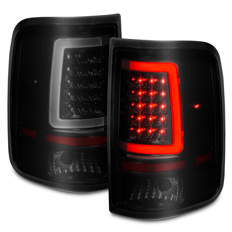 ANZO 2004-2006 Ford F-150 LED Tail Lights w/ Light Bar Black Housing Smoke Lens-SR1 Performance
