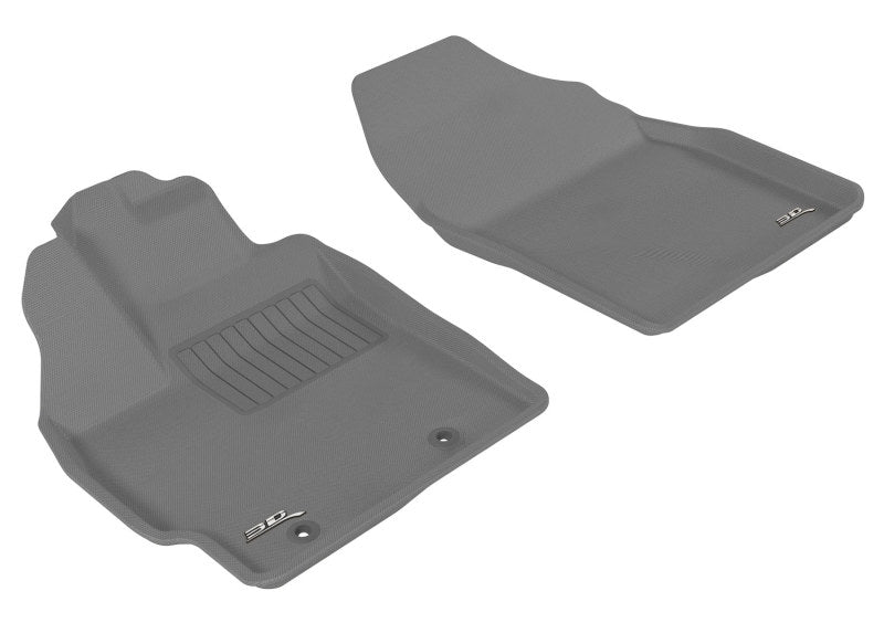3D MAXpider 2010-2011 Toyota Prius Kagu 1st Row Floormat - Gray-SR1 Performance