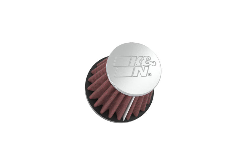 K&N Universal Chrome Filter-Round Tapered-1.688in Flange ID x 2in Top OD x 3in Base OD x 2.75in H-SR1 Performance