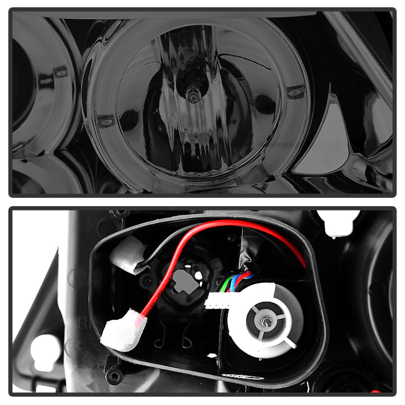 Spyder BMW E90 3-Series 06-08 (4 dr) Proj LED Halo Amber Reflctr Rplc Bulb Smke PRO-YD-BMWE9005-AM-S-SR1 Performance