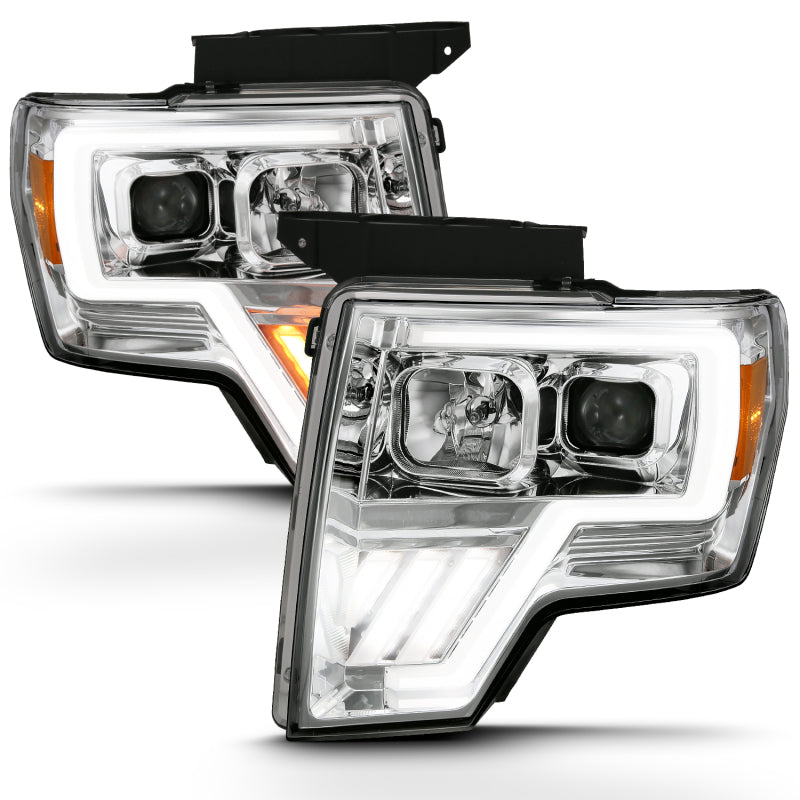 ANZO 2009-2013 Ford F-150 Projector Light Bar G4 Switchback H.L. Chrome Amber-SR1 Performance