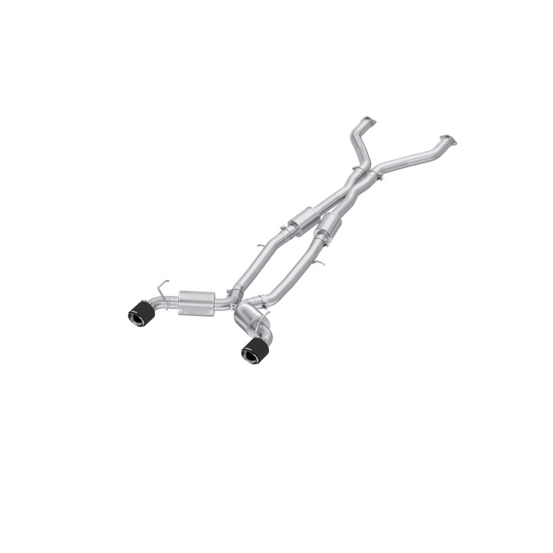 MBRP 23-24 Nissan Z 3.0L Armor Pro T304 Stainless Steel 3in Cat-Back Dual Rear Exit w/ 5in OD CF Tip-SR1 Performance