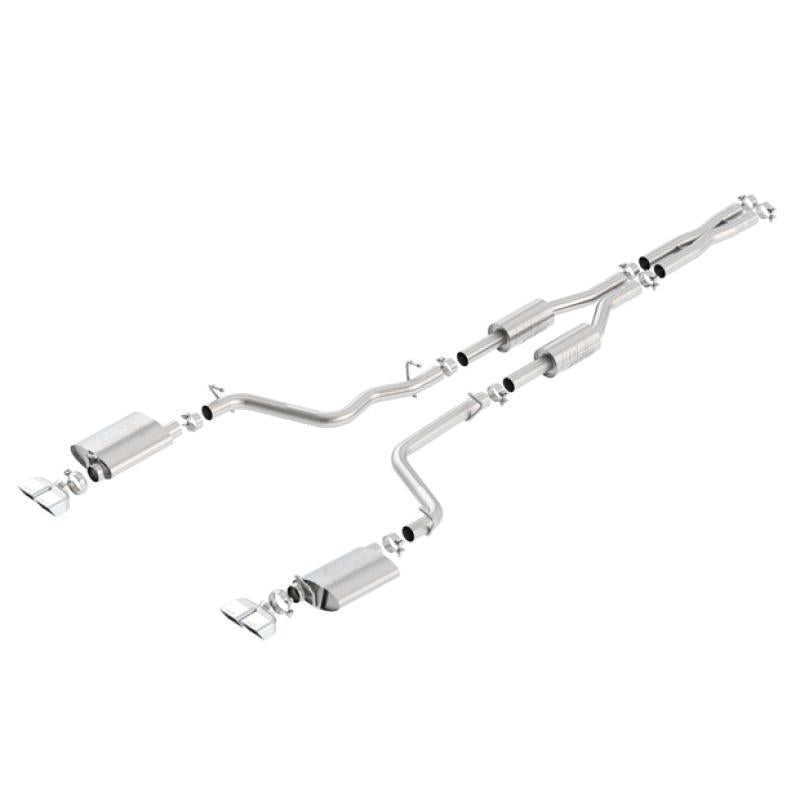 Borla 09-14 Dodge Challenger R/T 5.7L RWD 2Dr. 2.5in. ATAK CB Exhaust - Dual Split Rear Exit-SR1 Performance