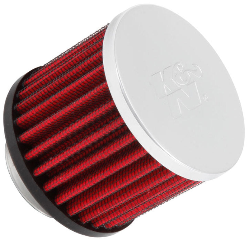 K&N 1.375 inch ID 3 inch OD 2.5 inch H Clamp On Crankcase Vent Filter-SR1 Performance