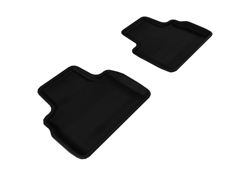 3D MAXpider 2009-2017 Infiniti QX70/FX35/50/50S Kagu 2nd Row Floormats - Black-SR1 Performance