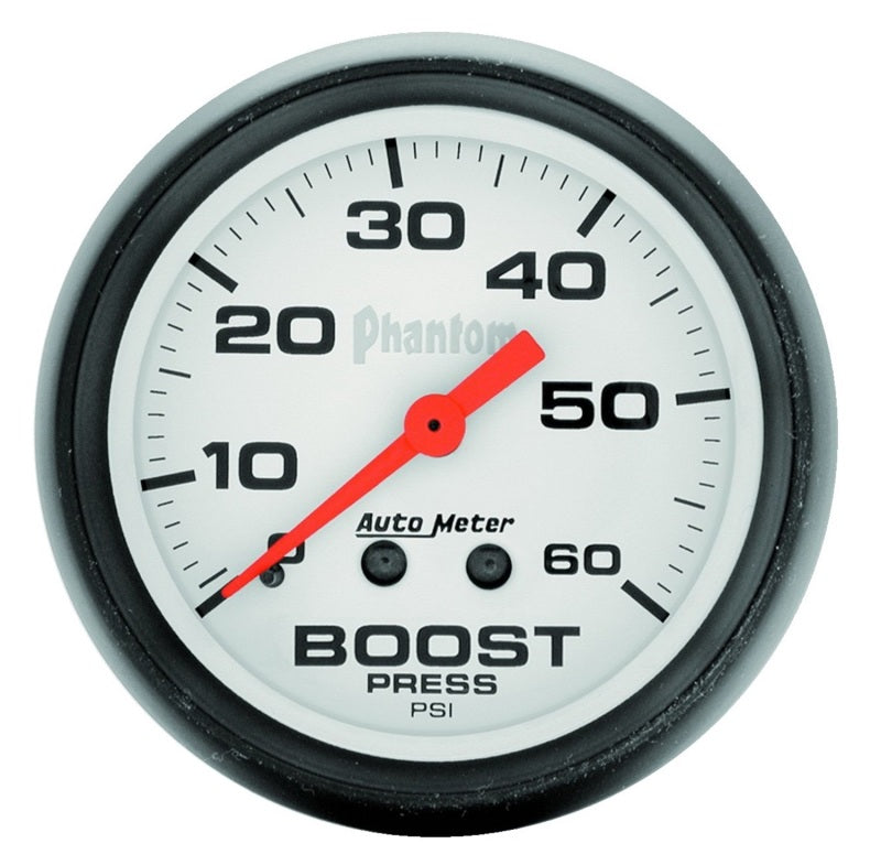 Autometer Phantom 52mm 0-60 PSI Mechanical Boost Gauge-SR1 Performance