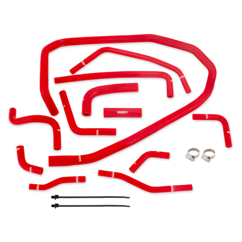 Mishimoto 2015 Subaru WRX Red Silicone Radiator Coolant Ancillary Hoses Kit-SR1 Performance
