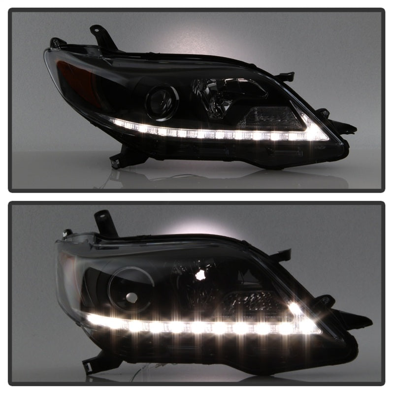 Spyder Toyota Sienna 2011-2014 Projector Headlights - DRL LED - Black PRO-YD-TSEN11-DRL-BK-SR1 Performance