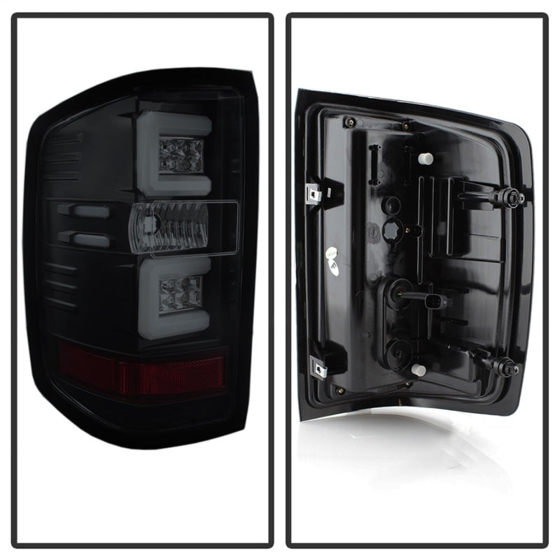 Spyder Chevy Silverado 16-17 Light Bar LED Tail Lights - Black Smoke ALT-YD-CS16-LED-BSM-SR1 Performance