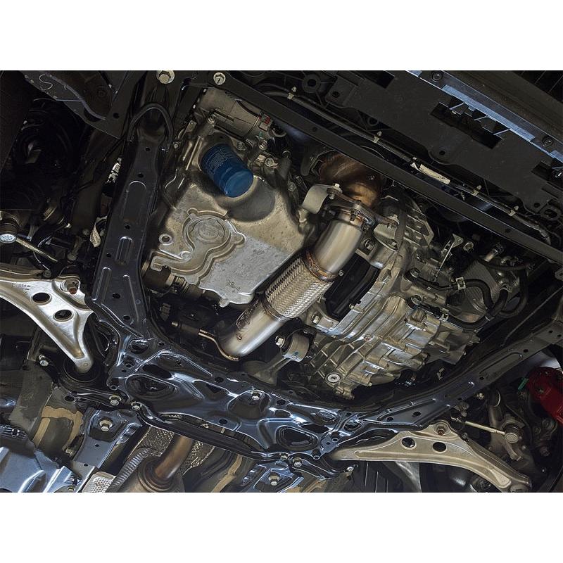 aFe Twisted Steel 3in Rear Down-Pipe/Mid Pipe 2017+ Honda Civic Type R I4 2.0L (t)-SR1 Performance