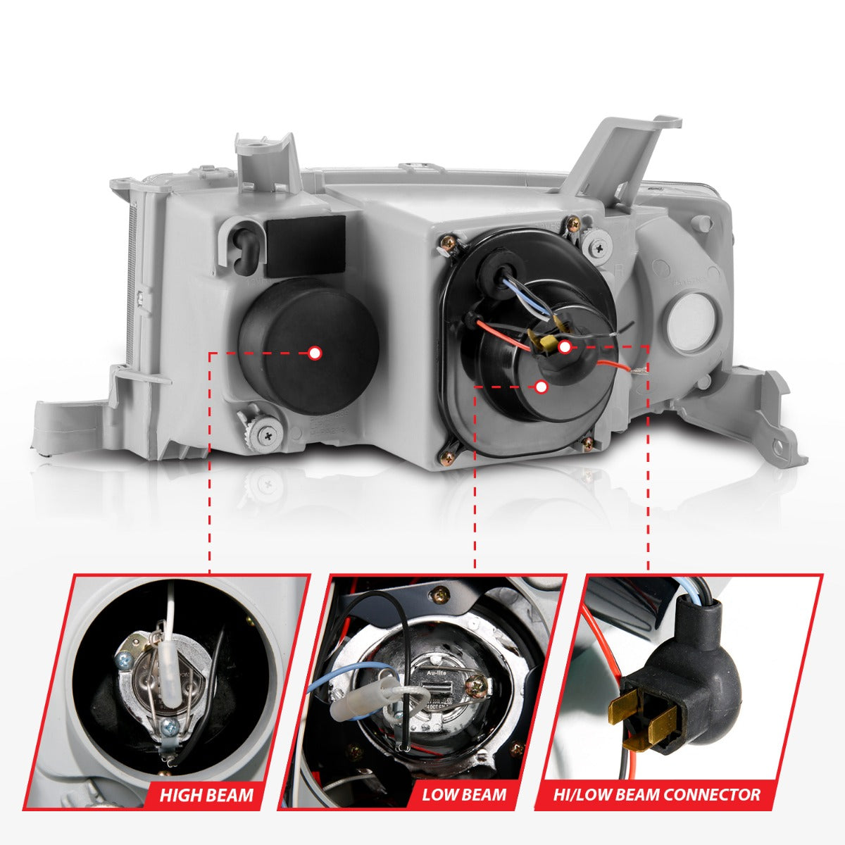 SCION XB 04-07 PROJECTOR HALO HEADLIGHTS BLACK