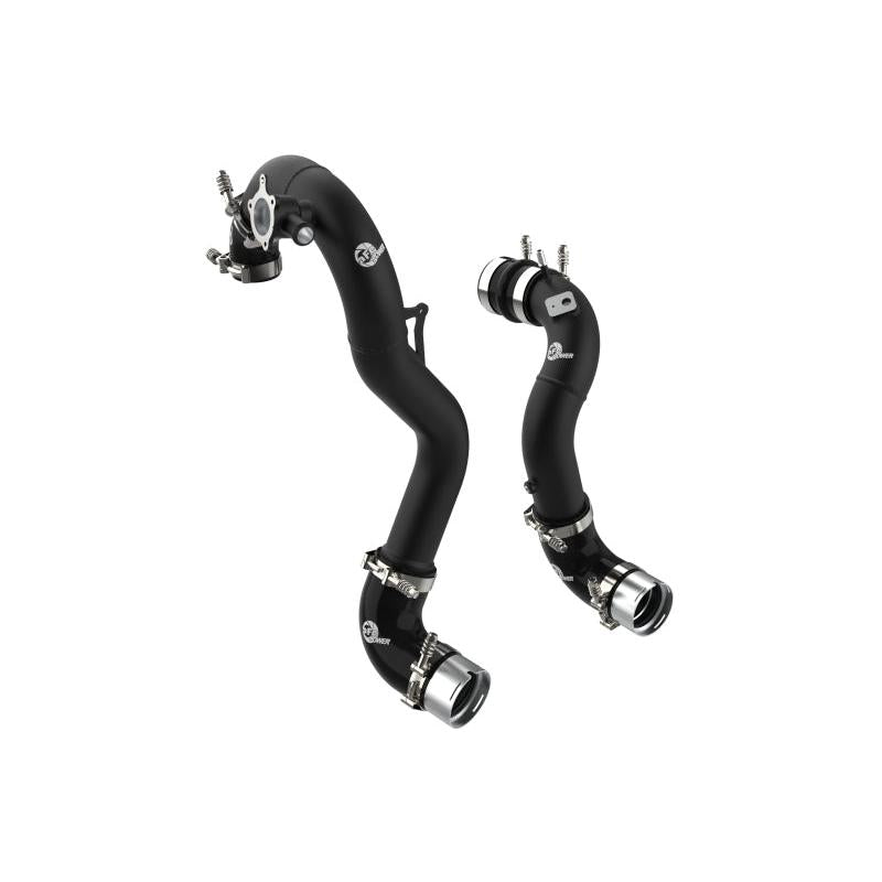AFE 21-22 Ford Bronco L4-2.3L (t) BladeRunner Alum Hot/Cold Charge Pipe Kit - Black-SR1 Performance