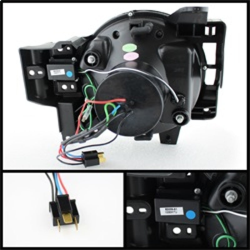 Spyder Toyota FJ Cruiser 07-14 Projector Halogen Model- 3D DRL LED Blk PRO-YD-TFJ07-3DDRL-BK-SR1 Performance