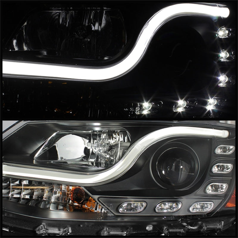 Spyder Volkswagen Jetta 11-14 Projector Headlights Halogen Light Tube DRL Blk PRO-YD-VJ11-LTDRL-BK-SR1 Performance