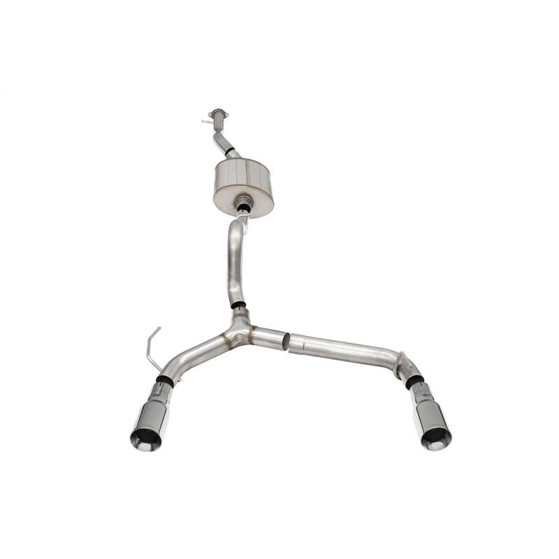 Corsa 21-24 Ford Bronco 2.7L 4-Door 2.75in Cat-Back Dual Rear Exhaust w/4in Straight-Cut Polish Tips-SR1 Performance