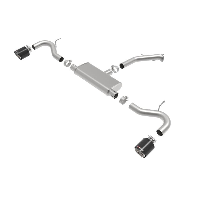aFe Takeda 2.5in 409 SS Axle-Back Exhaust System Carbon Fiber 18-20 Hyundai Elantra GT L4-1.6L(t)-SR1 Performance