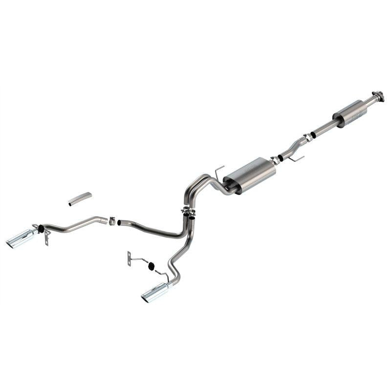 Borla F-150 2021 5.0L 4dr CC SB EC STB Lariat/KR/Platinum/LTD 3/2.25 SRE Cat-Back Touring CHR Tips-SR1 Performance