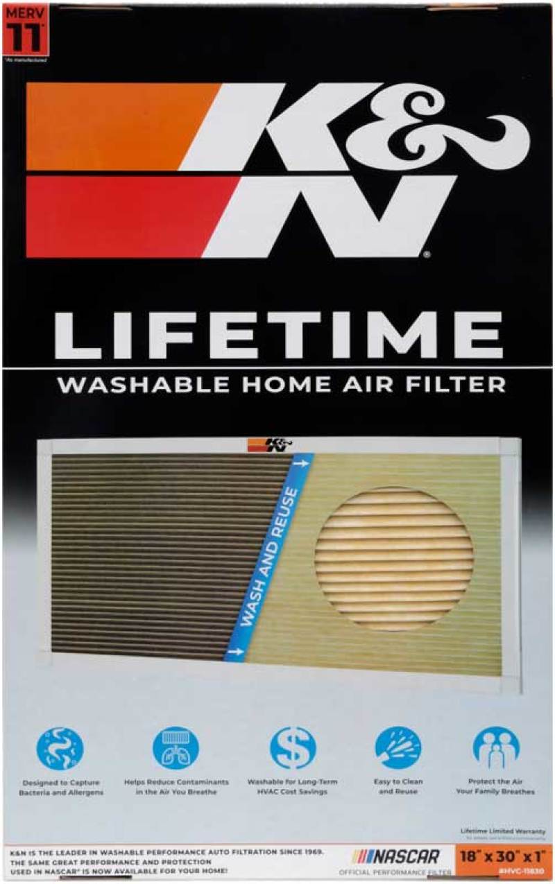 K&N HVAC Filter - 18 x 30 x 1-SR1 Performance