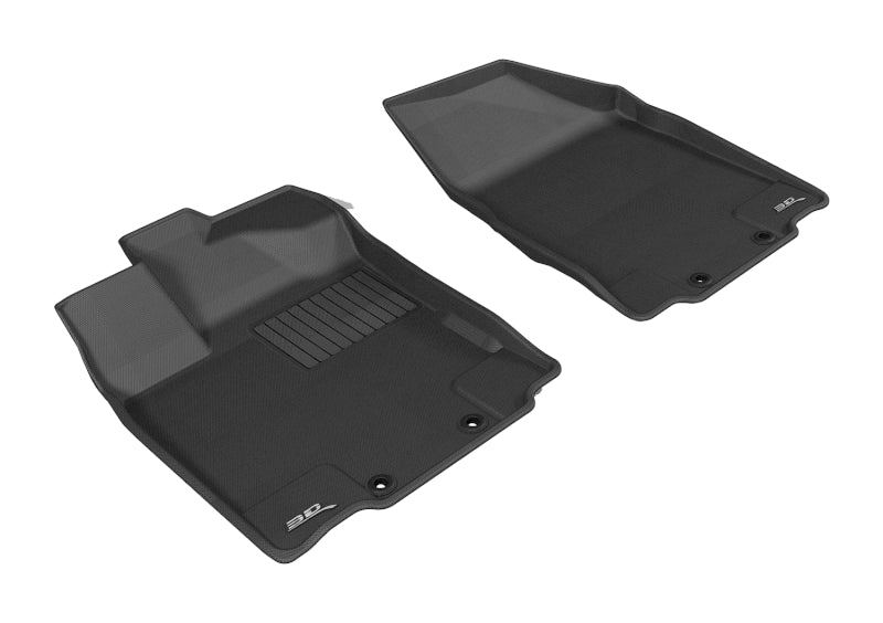 3D MAXpider 2013-2020 Nissan/Infiniti Pathfinder/QX60/JX Kagu 1st Row Floormat - Black-SR1 Performance
