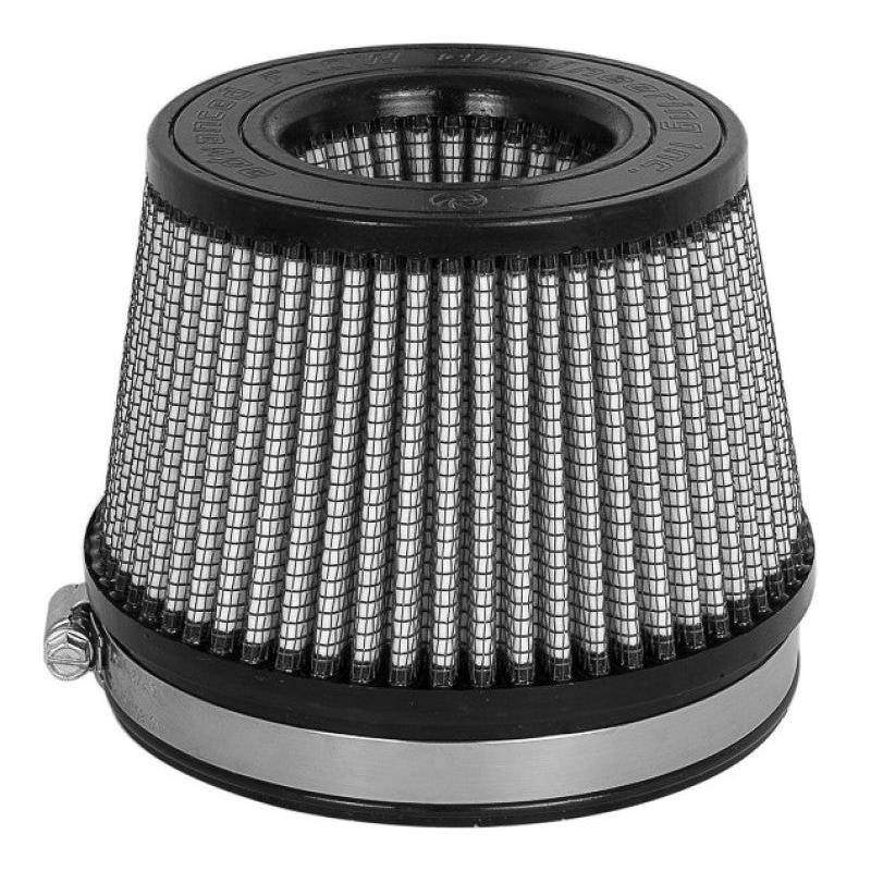 aFe MagnumFLOW Dry S Air Filter 5in. F x 5-3/4in. B x 4-1/2in. T (INV) x 3-1/2in. H-SR1 Performance