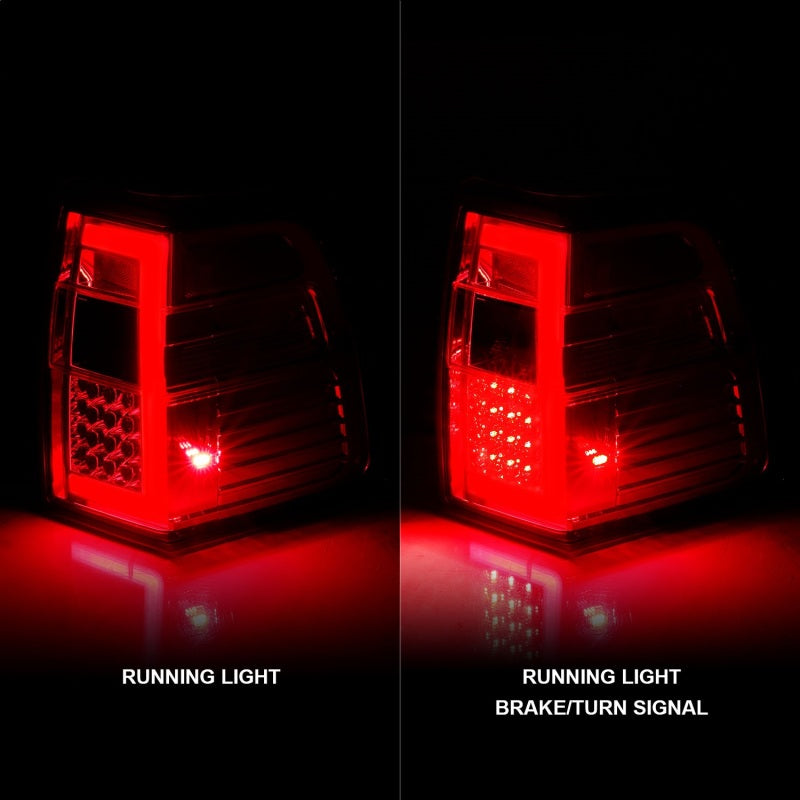 ANZO 07-17 For Expedition LED Taillights w/ Light Bar Chrome Housing Red/Clear Lens-SR1 Performance