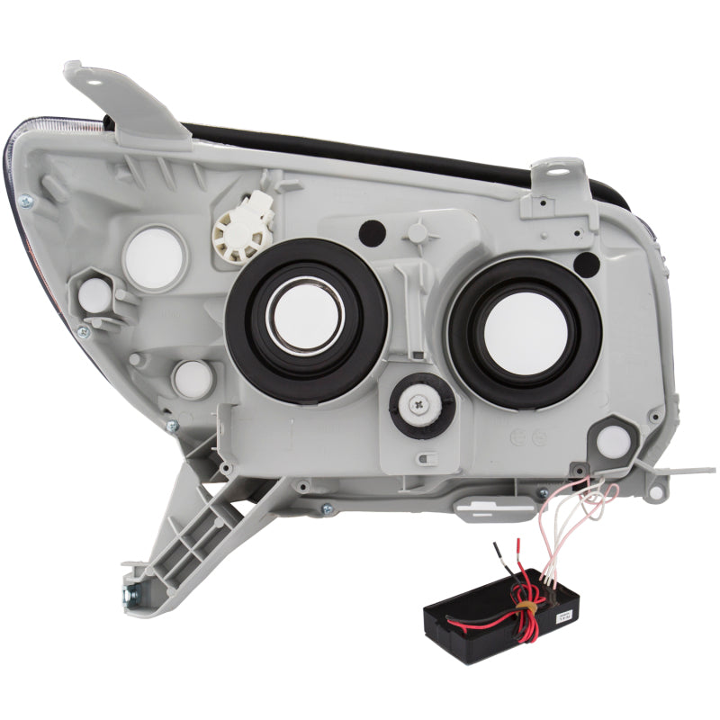 ANZO 2006-2009 Toyota 4Runner Projector Headlights w/ Halo Chrome-SR1 Performance
