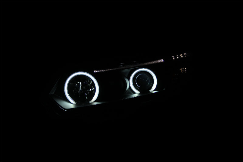 ANZO 2006-2011 Honda Civic Projector Headlights w/ Halo Black (CCFL)-SR1 Performance