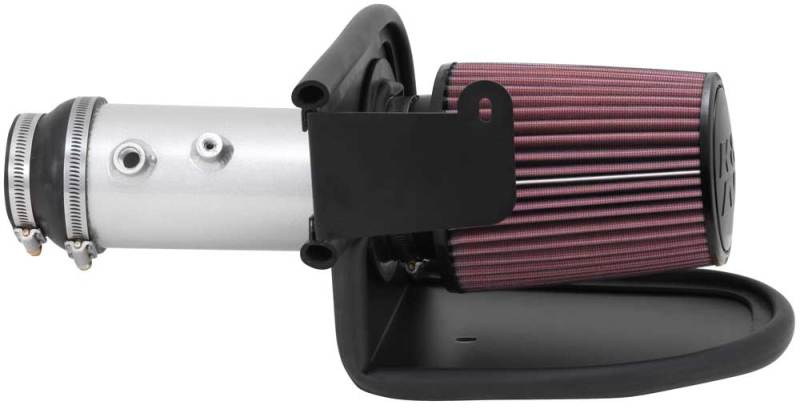 K&N 13-14 Honda Accord 3.5L V6 69 Series Typhoon Air Intake System - Silver Cold Air Intake Kit-SR1 Performance