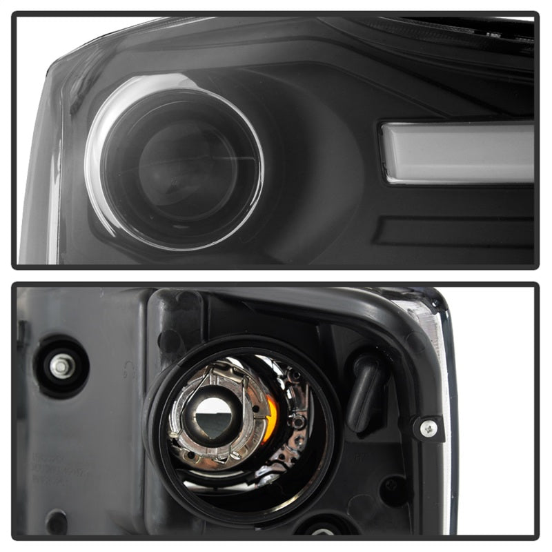 Spyder 04-15 Nissan Titan / 04-07 Nissan Armada V2 Projector Headlights - Black PRO-YD-NTI04-DRL-BK-SR1 Performance
