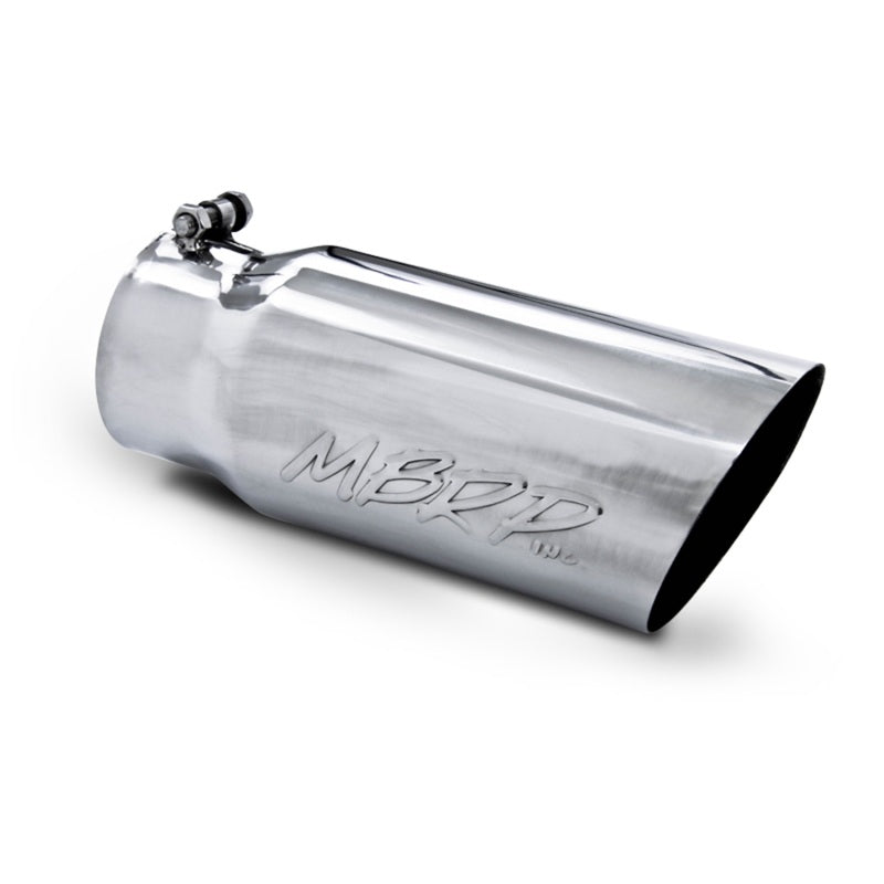 MBRP Universal Tip 5 O.D. Angled Single Walled 4 inlet 12 length-SR1 Performance