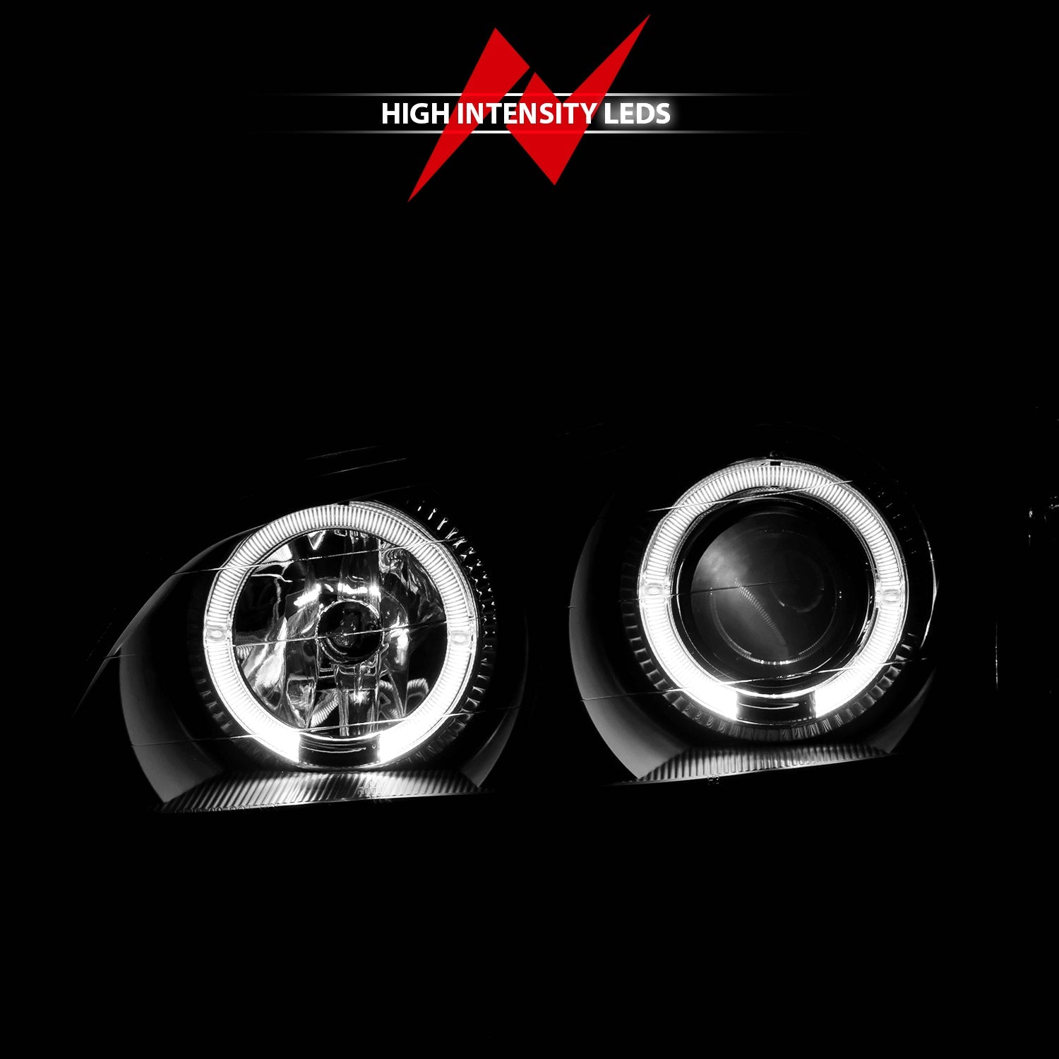 INFINITI I-30 00-01 / I-35 02-04 PROJECTOR HALO HEADLIGHTS BLACK