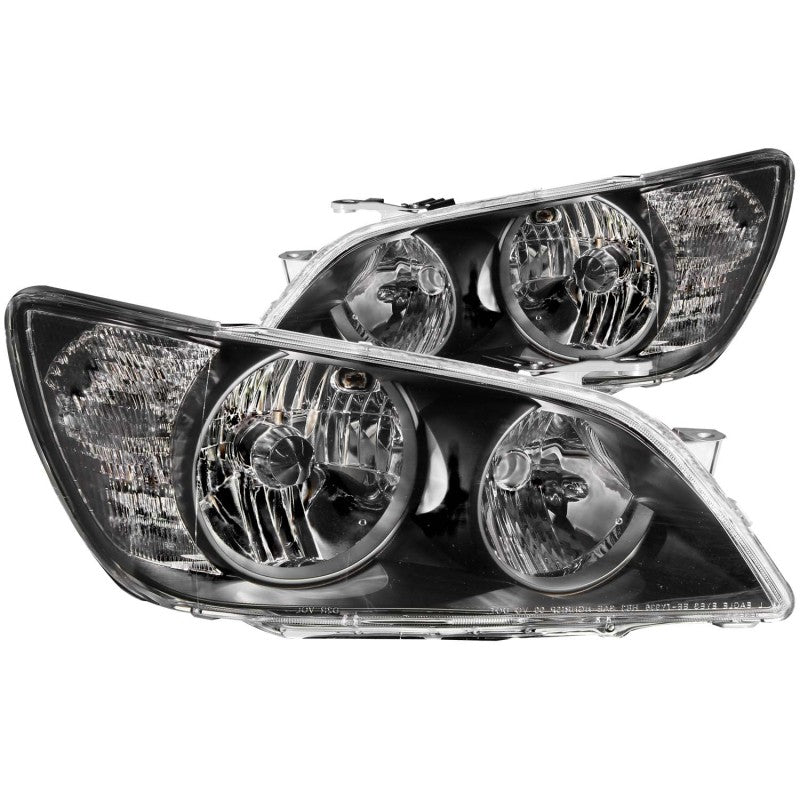 ANZO 2001-2005 Lexus Is300 Crystal Headlights Black-SR1 Performance