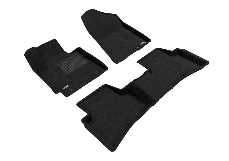 3D Maxpider 16-18 Hyundai Tucson Elegant 1st 2nd Row - Floor Mat Set (Black)-SR1 Performance