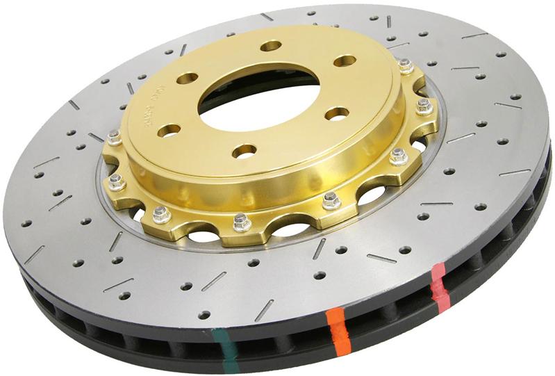DBA 09+ Nissan 370Z and Infiniti G37 Sport Front Drilled & Slotted 5000 Series 2-Piece Rotors