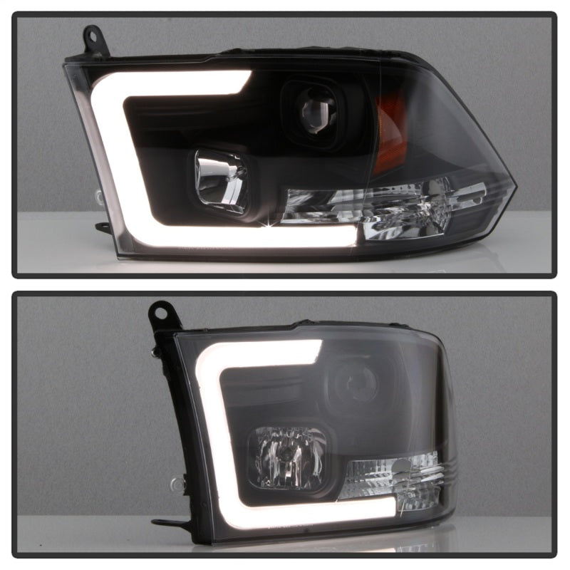 Spyder 09-16 Dodge Ram 1500 Version 2 Headlights Light Bar DRL Black PRO-YD-DR09V2-LBDRL-BK-SR1 Performance