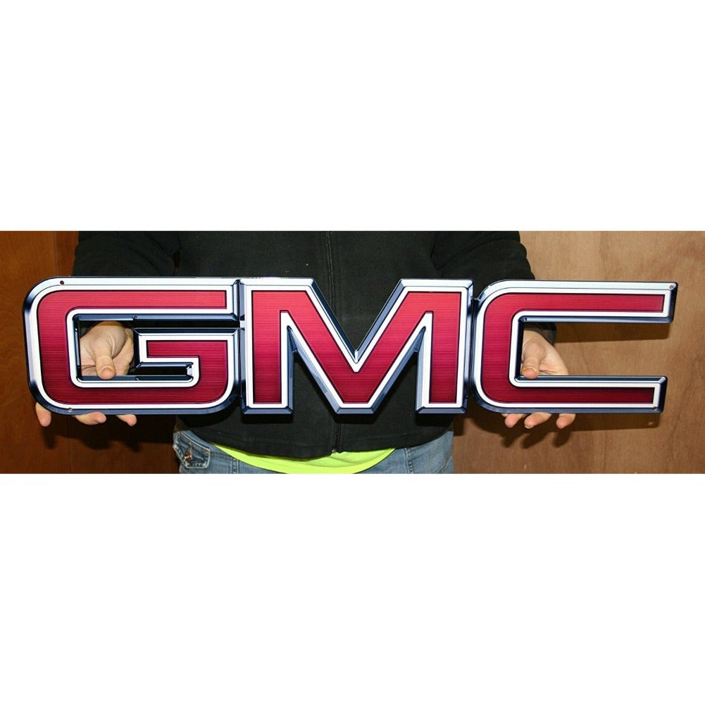 GMC Emblem Metal Large Wall Sign - 30" x 7"-SR1 Performance