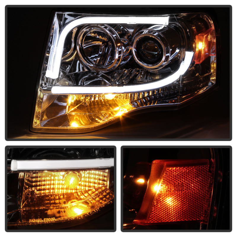 Spyder Ford Expedition 07-13 Projector Headlights Light Tube DRL Chrm PRO-YD-FE07-LTDRL-C-SR1 Performance