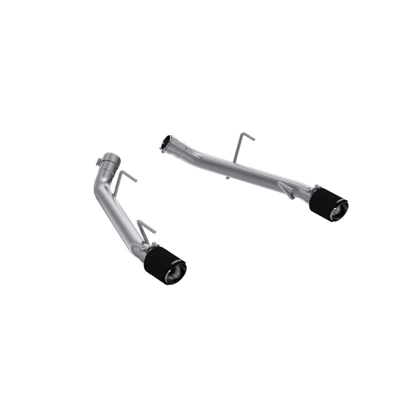 MBRP 05-10 Ford Mustang GT 4.6L T304 SS 2.5in Dual Axle-Back with CF Tips (Race Version)-SR1 Performance