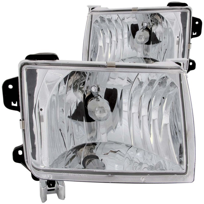 ANZO 1998-2000 Nissan Frontier Crystal Headlights Chrome-SR1 Performance