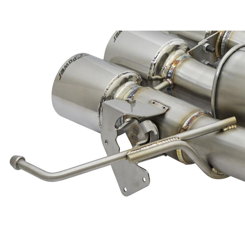 aFe MACHForce XP 3in-2 1/2in Axle Back 304SS Exhaust w/ Polished Tips 15-17 Chevy Corvette Z06-SR1 Performance