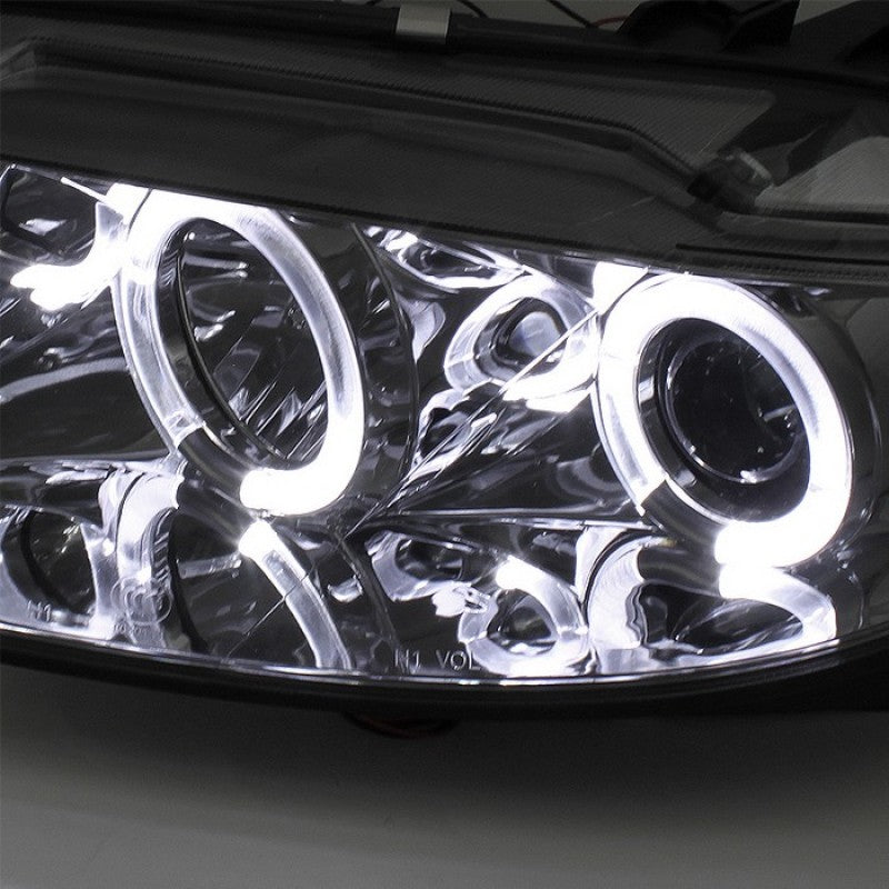 Spyder Mazda 6 03-05 With Fog Lights Projector Headlights LED Halo DRL Smke PRO-YD-M603-FOG-DRL-SM-SR1 Performance