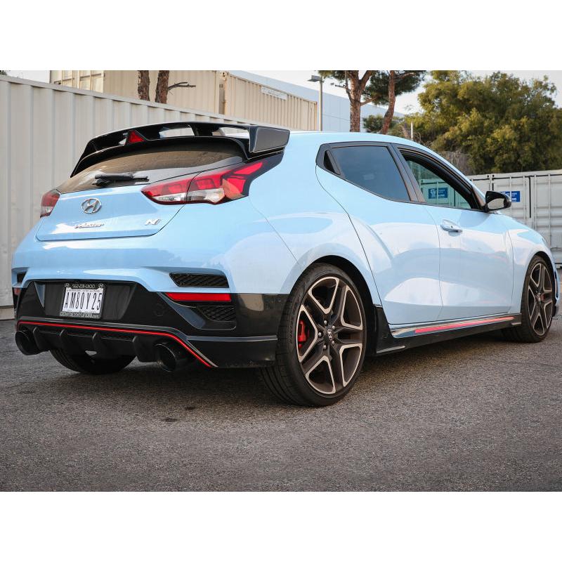 aFe Takeda Exhaust Axle-Back 19-20 Hyundai Veloster N 304SS Black Dual Tips Exhaust-SR1 Performance