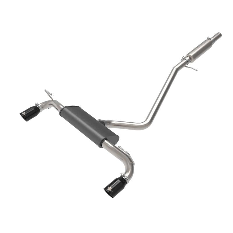 aFe Ford Bronco Sport 21-22 L3-1.5L (t)/L4-2.0L (t) Vulcan Cat-Back Exhaust System- Black Tips-SR1 Performance