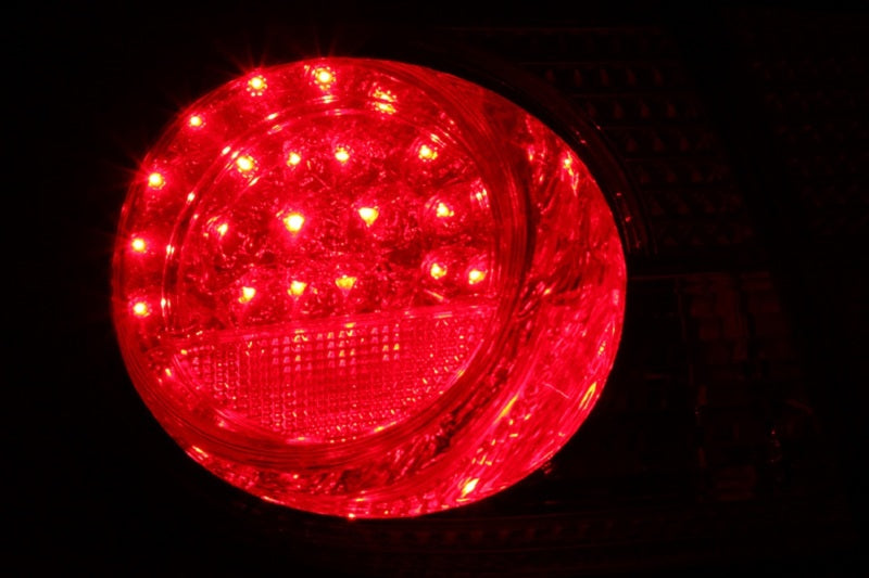 ANZO 2003-2008 Toyota Corolla LED Taillights Red Clear 4pc-SR1 Performance