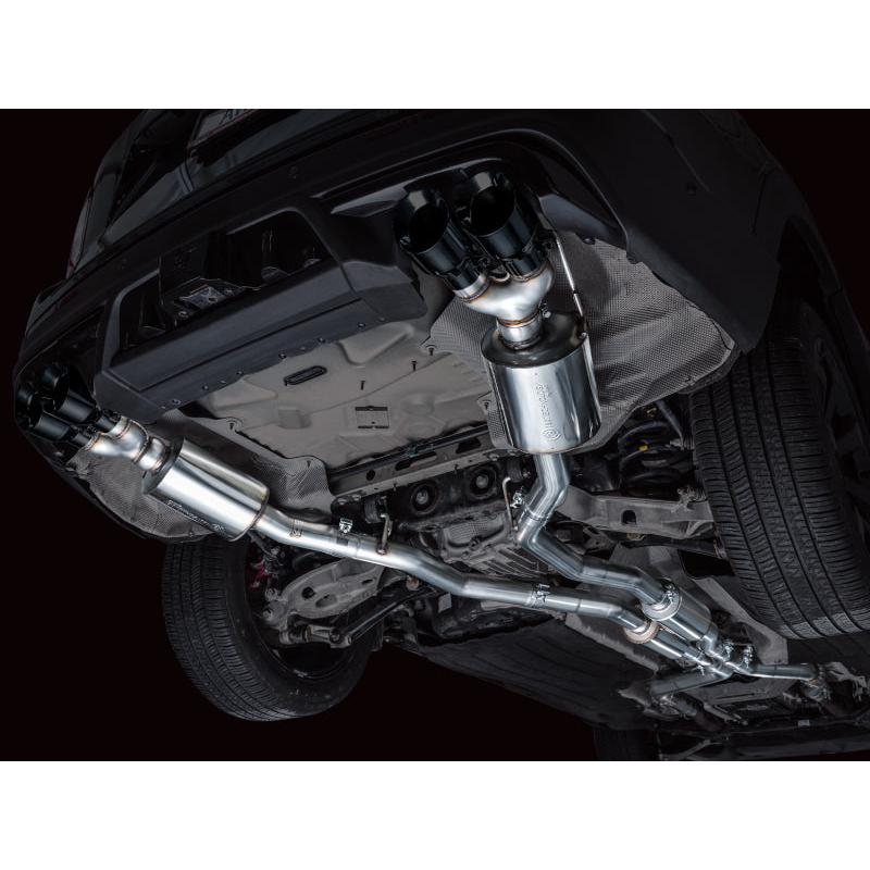 AWE Tuning 2020+ Ford Explorer ST Touring Edition Exhaust w/ Diamond Black Tips-SR1 Performance