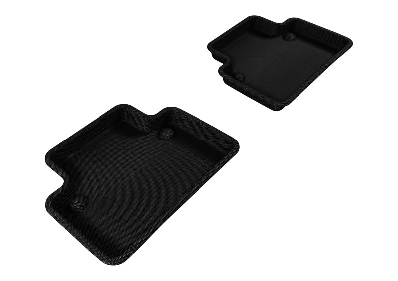 3D MAXpider 2004-2012 Volvo S40 Kagu 2nd Row Floormats - Black-SR1 Performance