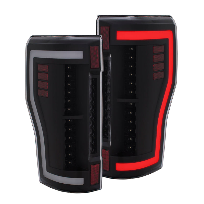 ANZO 2017+ Ford F-250 LED Taillights - Black/Clear-SR1 Performance